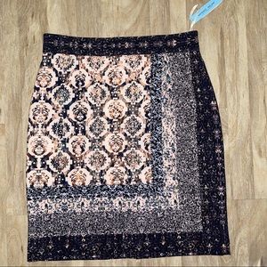 Antonio Melani Geometric Pencil Skirt